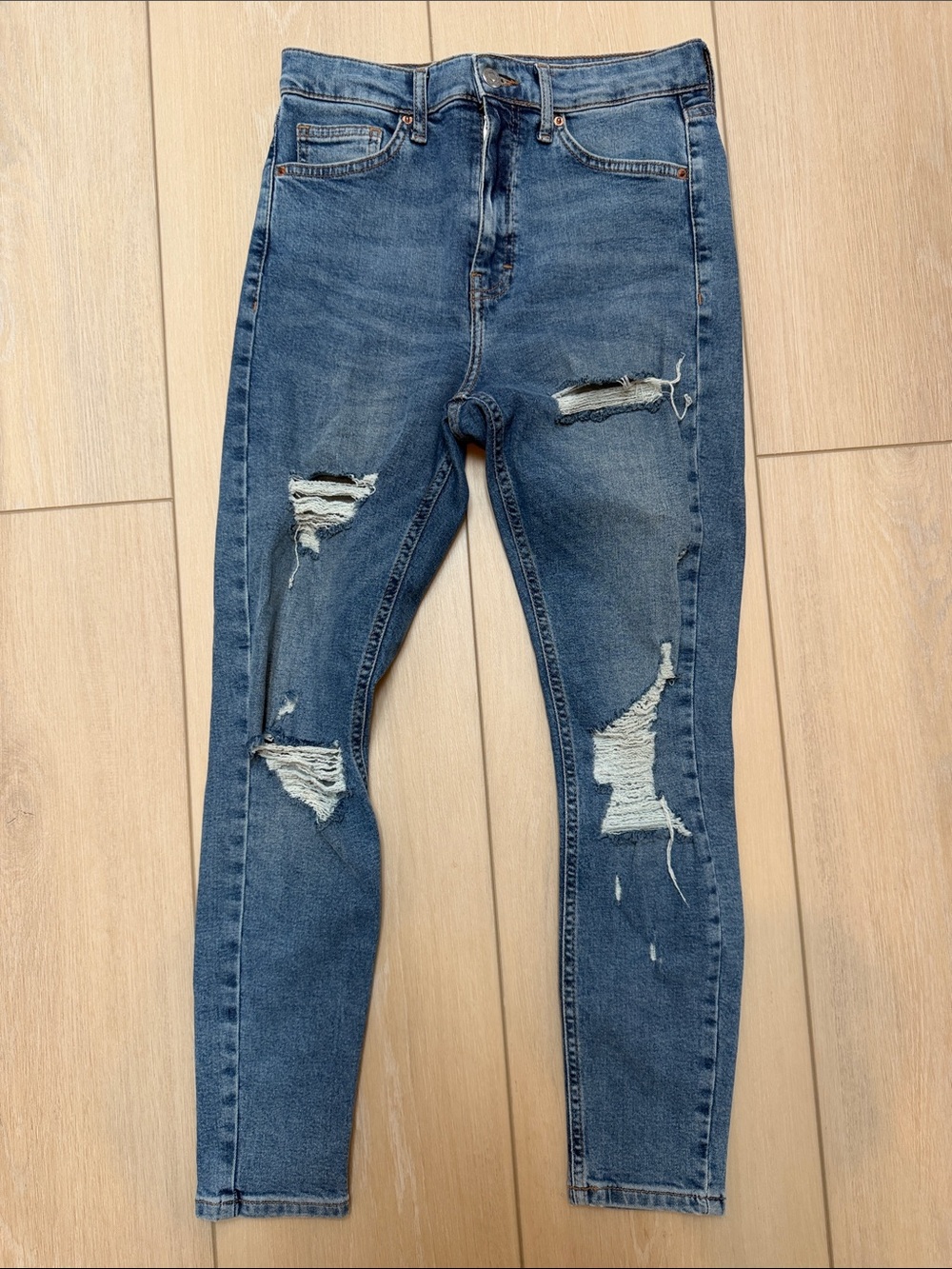 Topshop Jamie Ripped Jeans